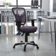 Flash Furniture Nicholas Dark Gray/Black Frame Contemporary Adjustable Height Swivel Mesh Executive Chair