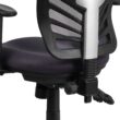 Flash Furniture Nicholas Dark Gray/Black Frame Contemporary Adjustable Height Swivel Mesh Executive Chair