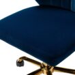 14 Karat Home Navy Contemporary Ergonomic Adjustable Height Swivel Polyester Task Chair 14 Karat Home Navy Contemporary Ergonomic Adjustable Height Swivel Polyester Task Chair