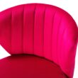 14 Karat Home Fushia Contemporary Ergonomic Adjustable Height Swivel Polyester Task Chair
