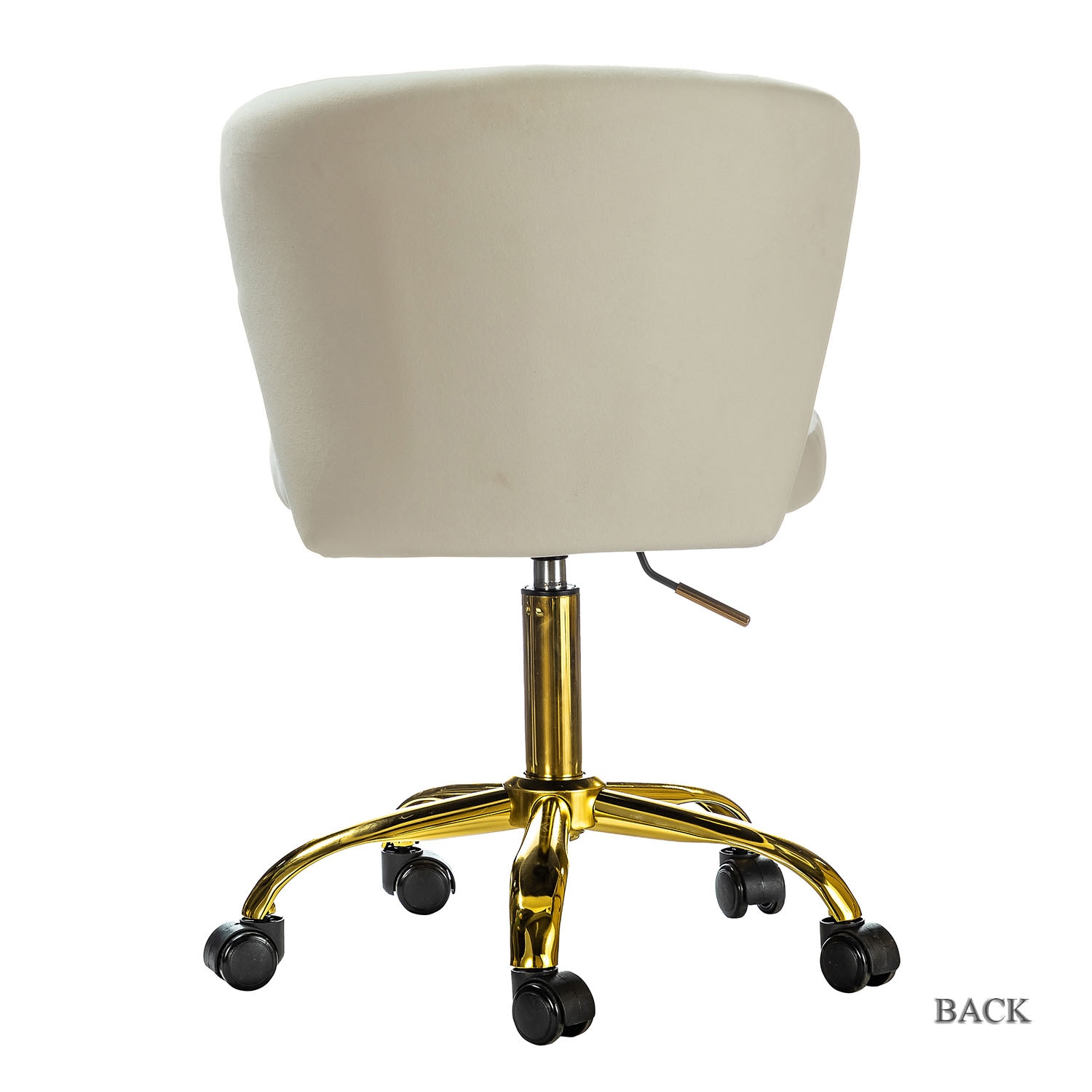 14 Karat Home Ivory Contemporary Ergonomic Adjustable Height Swivel Polyester Task Chair 14 Karat Home Ivory Contemporary Ergonomic Adjustable Height Swivel Polyester Task Chair
