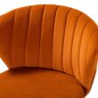 14 Karat Home Orange Contemporary Ergonomic Adjustable Height Swivel Polyester Task Chair 14 Karat Home Orange Contemporary Ergonomic Adjustable Height Swivel Polyester Task Chair