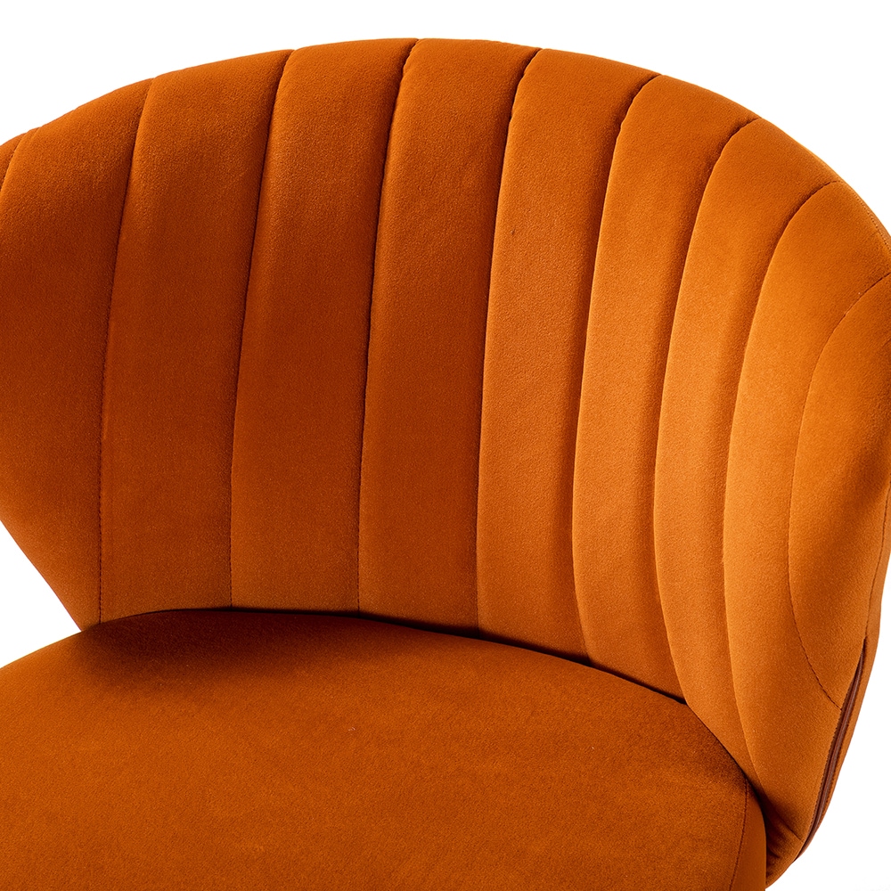 14 Karat Home Orange Contemporary Ergonomic Adjustable Height Swivel Polyester Task Chair 14 Karat Home Orange Contemporary Ergonomic Adjustable Height Swivel Polyester Task Chair