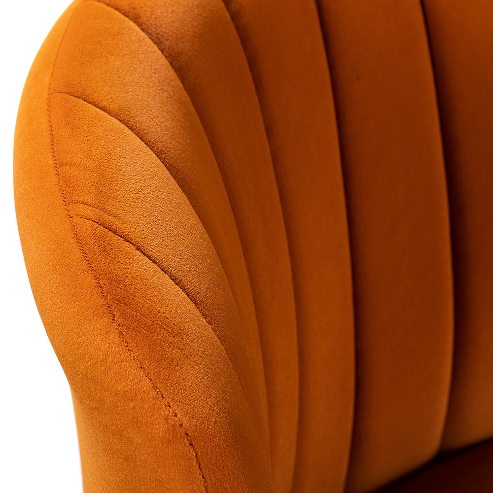 14 Karat Home Orange Contemporary Ergonomic Adjustable Height Swivel Polyester Task Chair 14 Karat Home Orange Contemporary Ergonomic Adjustable Height Swivel Polyester Task Chair