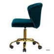 14 Karat Home Teal Contemporary Ergonomic Adjustable Height Swivel Polyester Task Chair 14 Karat Home Teal Contemporary Ergonomic Adjustable Height Swivel Polyester Task Chair