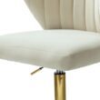 14 Karat Home Tan Contemporary Ergonomic Adjustable Height Swivel Polyester Task Chair 14 Karat Home Tan Contemporary Ergonomic Adjustable Height Swivel Polyester Task Chair