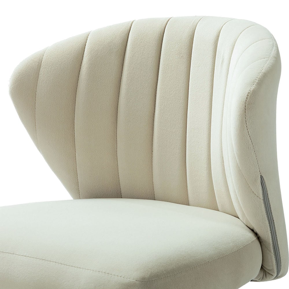 14 Karat Home Tan Contemporary Ergonomic Adjustable Height Swivel Polyester Task Chair 14 Karat Home Tan Contemporary Ergonomic Adjustable Height Swivel Polyester Task Chair