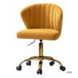 14 Karat Home Loris Mustard Contemporary Adjustable Height Swivel Polyester Task Chair