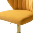 14 Karat Home Loris Mustard Contemporary Adjustable Height Swivel Polyester Task Chair 14 Karat Home Loris Mustard Contemporary Adjustable Height Swivel Polyester Task Chair