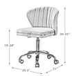 14 Karat Home Loris Mustard Contemporary Adjustable Height Swivel Polyester Task Chair 14 Karat Home Loris Mustard Contemporary Adjustable Height Swivel Polyester Task Chair