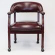 Boss Office Products Burgundy Traditional Ergonomic Upholstered Bankers Chair