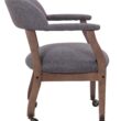 Boss Office Products Slate Grey Traditional Ergonomic Upholstered Bankers Chair