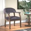 Boss Office Products Slate Grey Traditional Ergonomic Upholstered Bankers Chair