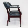 Boss Office Products Blue Traditional Ergonomic Upholstered Bankers Chair