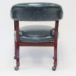 Boss Office Products Blue Traditional Ergonomic Upholstered Bankers Chair