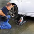 Powerbuilt Gray 1.5-Ton Steel Hydraulic Floor jack