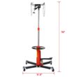 Siavonce Red 0.75-Ton Steel Hydraulic Transmission jack