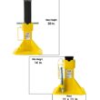 ESCO Yellow 22-Ton Steel Manual Jack stand set