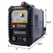 Tatayosi 110/220V MMA Welder 200A Stick ARC Welding Machine IGBT Inverter Digital Display LCD Hot Start Welder with Electrode Holder Work Clamp Input Power Adapter Cable Dual Voltage DC