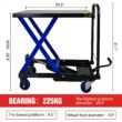 Siavonce Multiple colors/finishes 0.25-Ton Steel Hydraulic Trolley jack