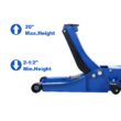 Siavonce Blue 4-Ton Steel Hydraulic Trolley jack
