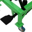 Tatayosi 350 lbs Hydraulic Motorcycle Scissor Jack Lift Foot Step Wheels for Small Dirt Bikes ATV Dirt Bike Scissor Stand With 4 Wheels Green