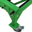 Tatayosi 350 lbs Hydraulic Motorcycle Scissor Jack Lift Foot Step Wheels for Small Dirt Bikes ATV Dirt Bike Scissor Stand With 4 Wheels Green