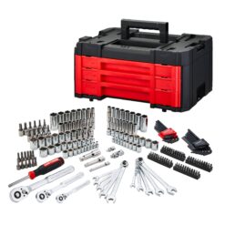 CRAFTSMAN VERSASTACK 242 -Piece Standard (SAE) and Metric Mechanics Tool Set with Hard Case