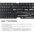 LETILY 339 -Piece Standard (SAE) and Metric Mechanics Tool Set with Hard Case