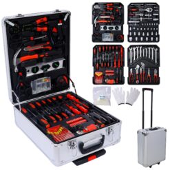 LETILY 899 -Piece Standard (SAE) and Metric Mechanics Tool Set with Hard Case