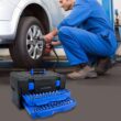 Tatayosi Black Hand Tool Box with Toolset 266Pcs Tools Tool OrganizersTool Boxes Black+Blue Carbon steel