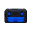 Tatayosi Black Hand Tool Box with Toolset 266Pcs Tools Tool OrganizersTool Boxes Black+Blue Carbon steel