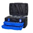 Tatayosi Black Hand Tool Box with Toolset 266Pcs Tools Tool OrganizersTool Boxes Black+Blue Carbon steel