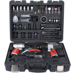 Miki Shinly 44 -Piece Standard (SAE) and Metric Mechanics Tool Set with Hard Case