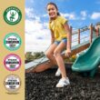 GroundSmart 37.5-cu ft Black Rubber Nuggets Bulk Rubber Mulch Certified for Playgrounds IPEMA Recycled Bulk Mulch