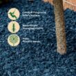 GroundSmart 37.5-cu ft Blue Rubber Nuggets Bulk Rubber Mulch Certified for Playgrounds IPEMA Recycled Bulk Mulch