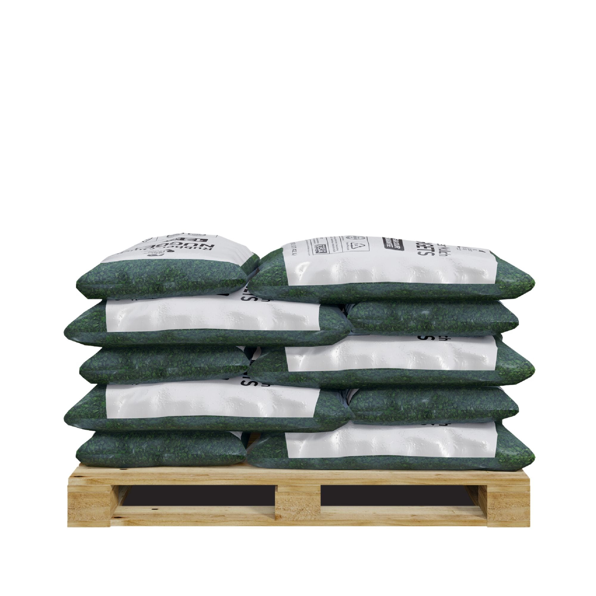 GroundSmart 37.5-cu ft Green Rubber Nuggets Bulk Rubber Mulch Certified for Playgrounds IPEMA Recycled Bulk Mulch GroundSmart 37.5-cu ft Green Rubber Nuggets Bulk Rubber Mulch Certified for Playgrounds IPEMA Recycled Bulk Mulch