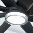 Parrot Uncle Smart Fan 72-in Color-Changing Integrated LED Smart Matte Black with Matte Blades Ceiling Fan With Light - Remote Included ( 8 -Blade )