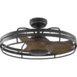 Progress Lighting Bastrop 26-in Outdoor Graphite with Aged Oak Blades Fandelier Ceiling Fan Without Light - Remote Included ( 3 -Blade )
