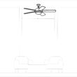 Generation Lighting Discus 52-in Integrated LED Smart Midnight Black with Black Blades Ceiling Fan With Light - Remote Included ( 5 -Blade )