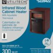 Utilitech 1500 -Watt Infrared quartz Cabinet Indoor Electric Space Heater with Thermostat with Remote