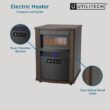 Utilitech 1500 -Watt Infrared quartz Cabinet Indoor Electric Space Heater with Thermostat with Remote