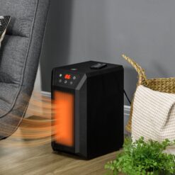 BABOOM 1500 -Watt Infrared quartz Tower Indoor Electric Space Heater with Thermostat with Remote
