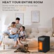 BABOOM 1500 -Watt Infrared quartz Tower Indoor Electric Space Heater with Thermostat with Remote