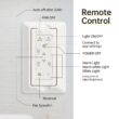 SINOFURN 52-in Color-Changing Integrated LED Outdoor Smart White with Finished Blades Ceiling Fan With Light 5 -Blade )