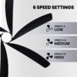 Antoine 64-in Color-Changing Integrated LED Smart Nickel with ABS Blades Ceiling Fan With Light - Remote Included ( 6 -Blade )