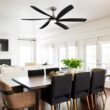 Antoine 64-in Color-Changing Integrated LED Smart Nickel with ABS Blades Ceiling Fan With Light - Remote Included ( 6 -Blade )