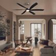 Antoine 64-in Color-Changing Integrated LED Smart Nickel with ABS Blades Ceiling Fan With Light - Remote Included ( 6 -Blade )