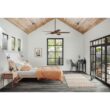 Progress Lighting Vernal 60-in Integrated LED Outdoor Smart Bronze with Koa Woodgrain Blades Propeller Ceiling Fan With Light 5 -Blade )