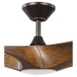 Progress Lighting Vernal 60-in Integrated LED Outdoor Smart Bronze with Koa Woodgrain Blades Propeller Ceiling Fan With Light 5 -Blade )